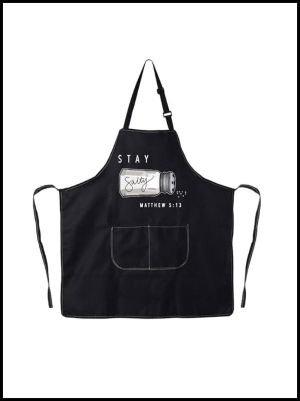 Polyester Waterproof Oil Resistant Apron Adjustable Tie Strap Christian Bible